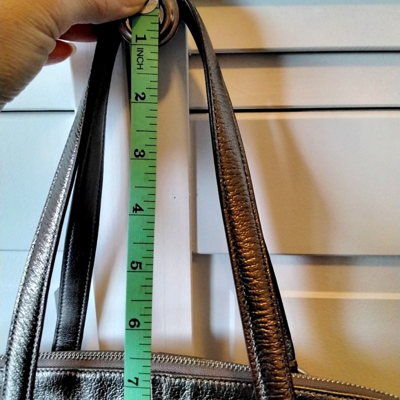 COACH Tote Bag with strap ▪︎ Brand NEW with tags, Gun Metal Silver ❤️ - Picture 9 of 9